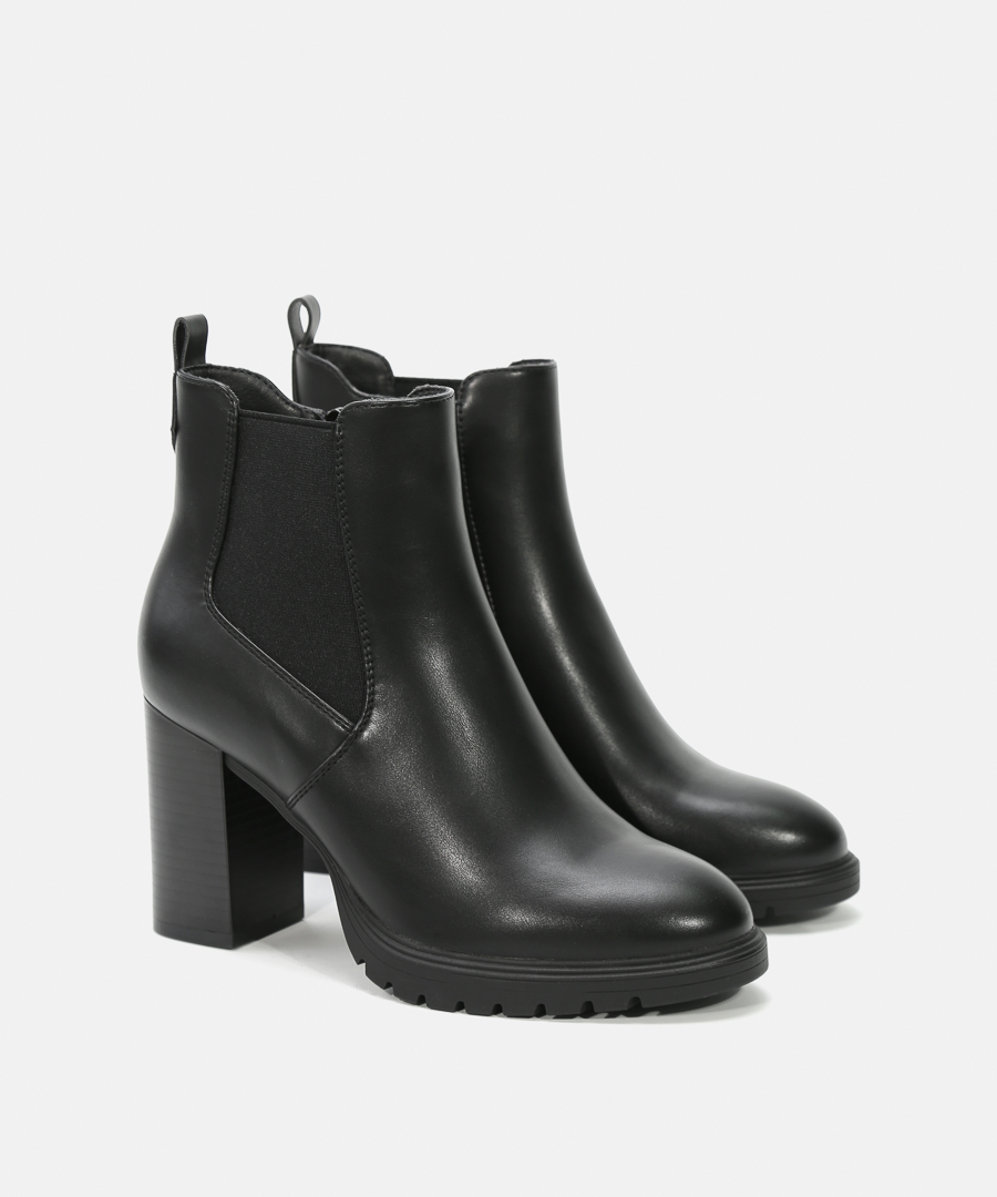 Botines tac&oacute;n chelsea image number null